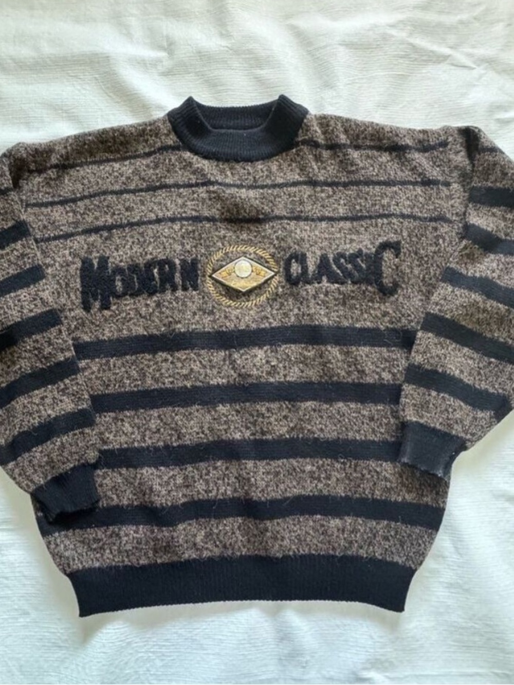 Vintage x IOU American Tradition Men's Crewneck Sweater - Large Acrylic ‘90